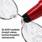 GLASSY Red - akinių valymo šepetėlis