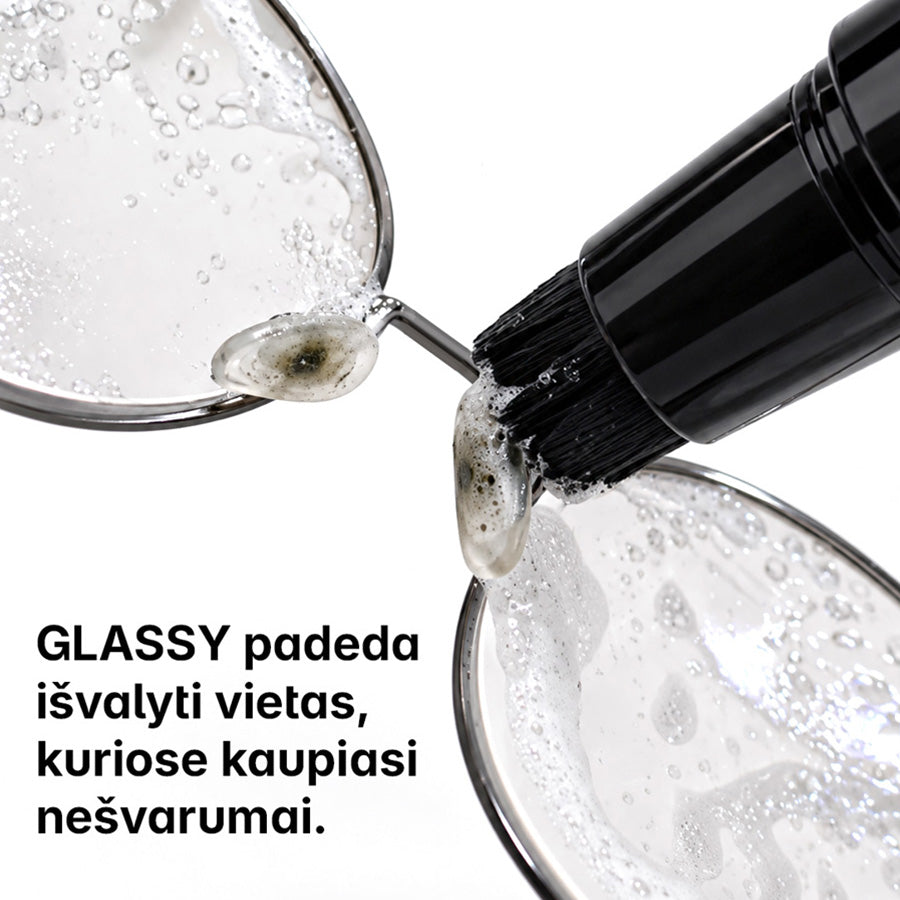 GLASSY Black - akinių valymo šepetėlis