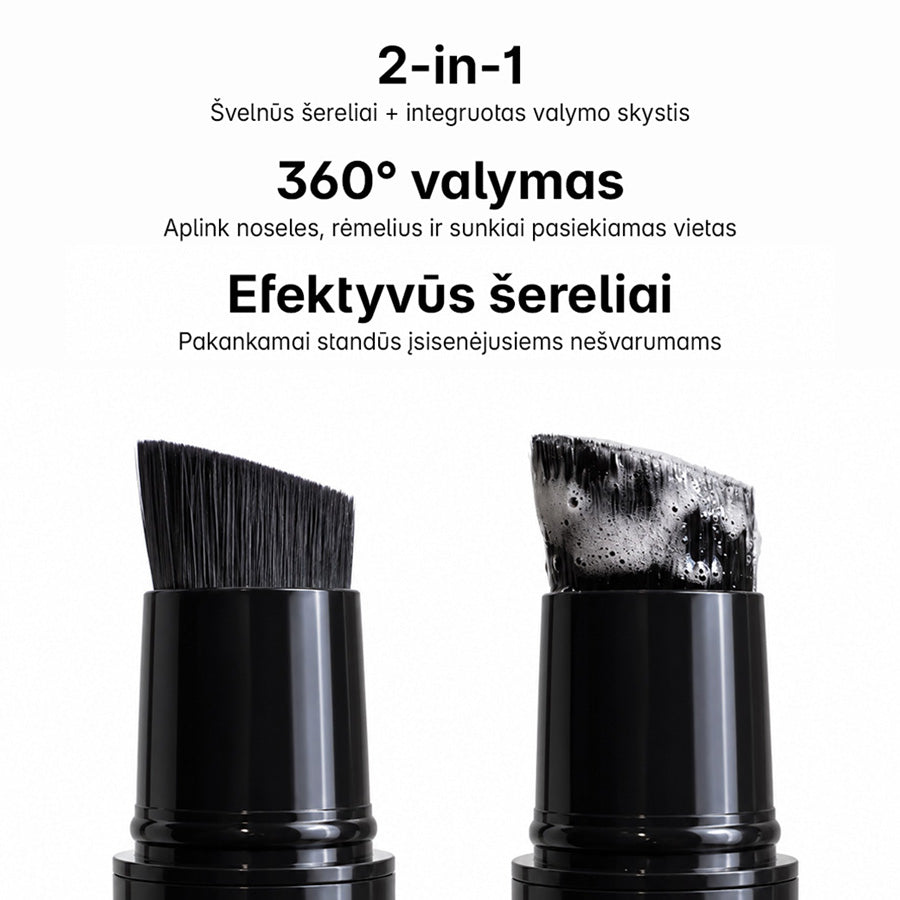 GLASSY Black - akinių valymo šepetėlis