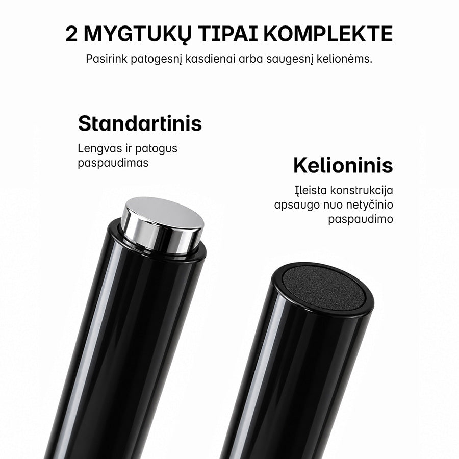 GLASSY Black - akinių valymo šepetėlis