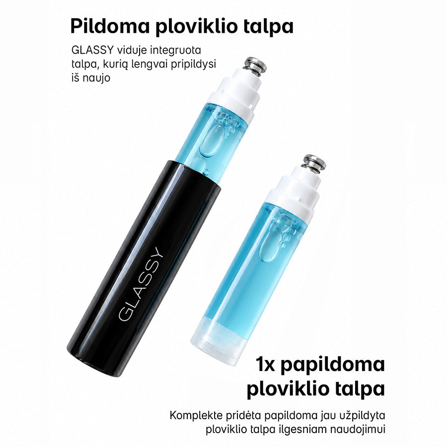 GLASSY Black - akinių valymo šepetėlis